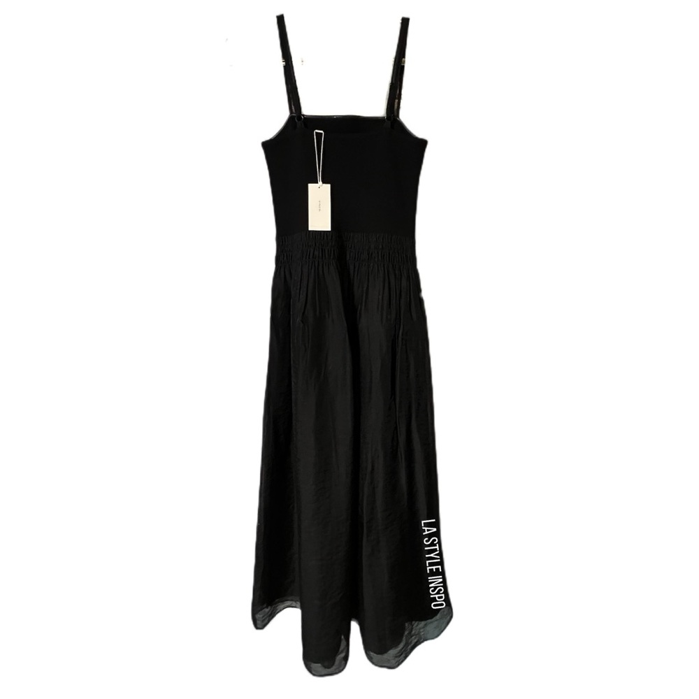 NEW Vince Brand Story Black Midi Dress Size XS